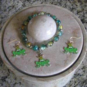 10 Off 2set Gorgeous Kids Frog Prince Jewelries..